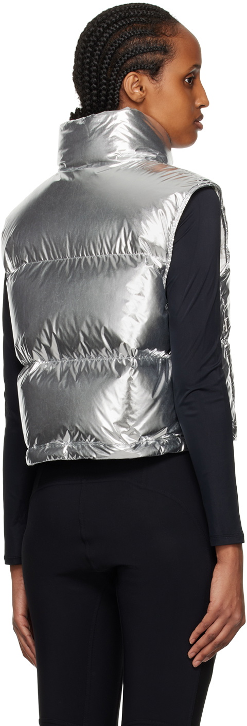 Moncler Silver Blavet Down Vest