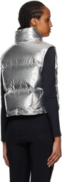 Moncler Silver Blavet Down Vest