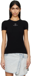 Wooyoungmi Black Embroidered T-Shirt