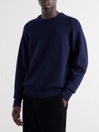 A.PRESSE - Paneled Wool Sweater - Blue