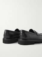 VINNY's - Richee Leather Penny Loafers - Black