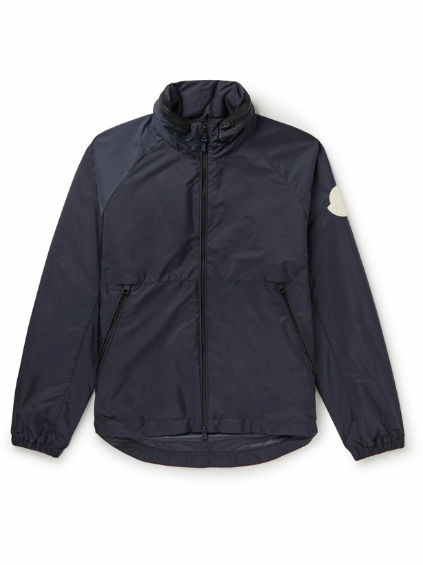 Photo: Moncler - Octano Logo-Appliquéd Hooded Shell Jacket - Blue