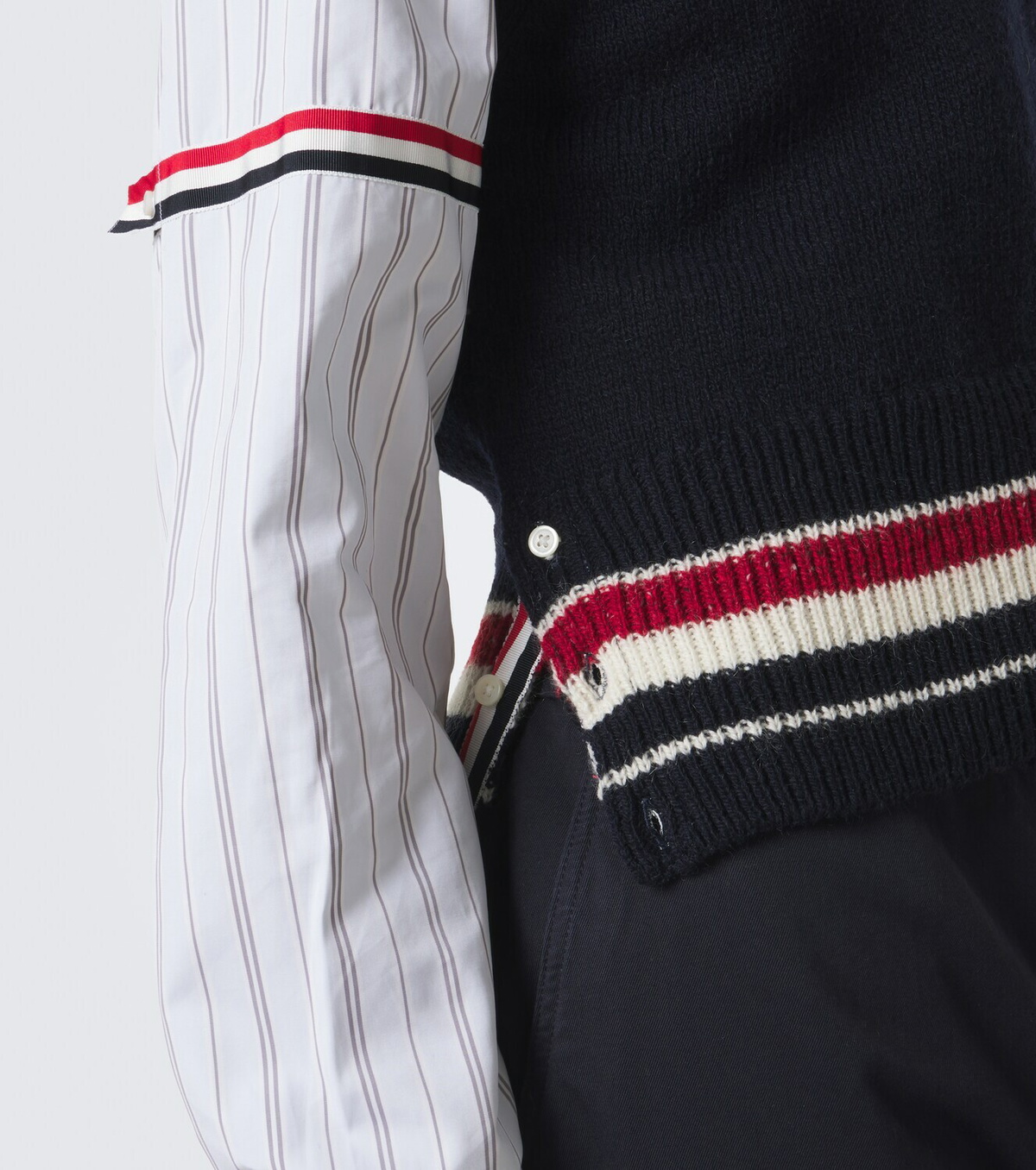 Thom Browne Wool and mohair sweater vest