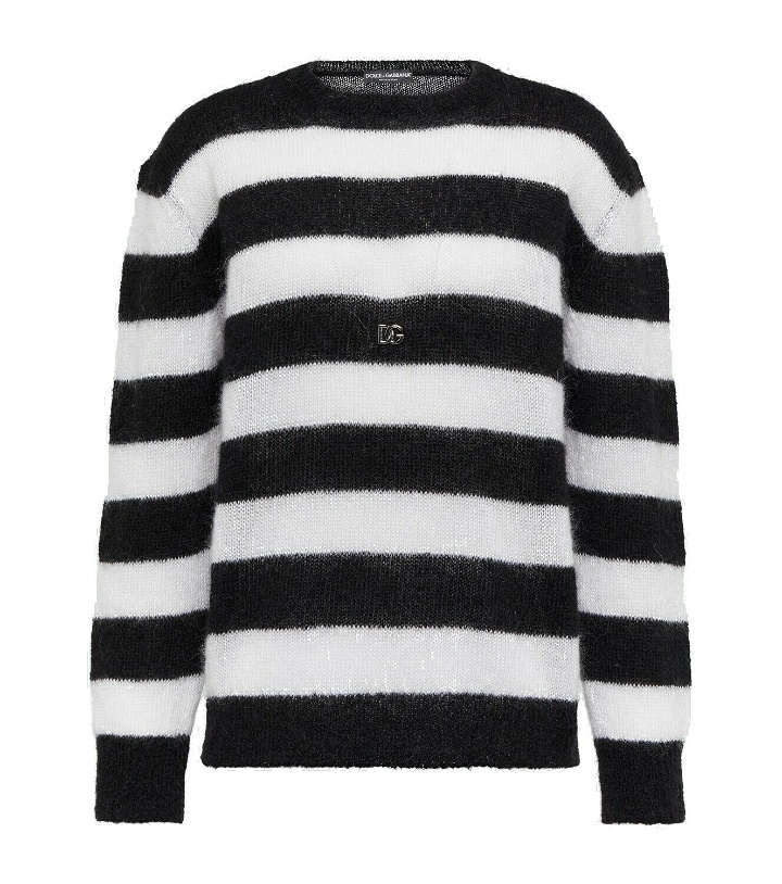 Photo: Dolce&Gabbana - Embellished mohair and wool-blend sweater