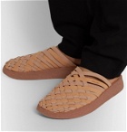 Malibu - Colony Woven Faux Leather Sandals - Brown