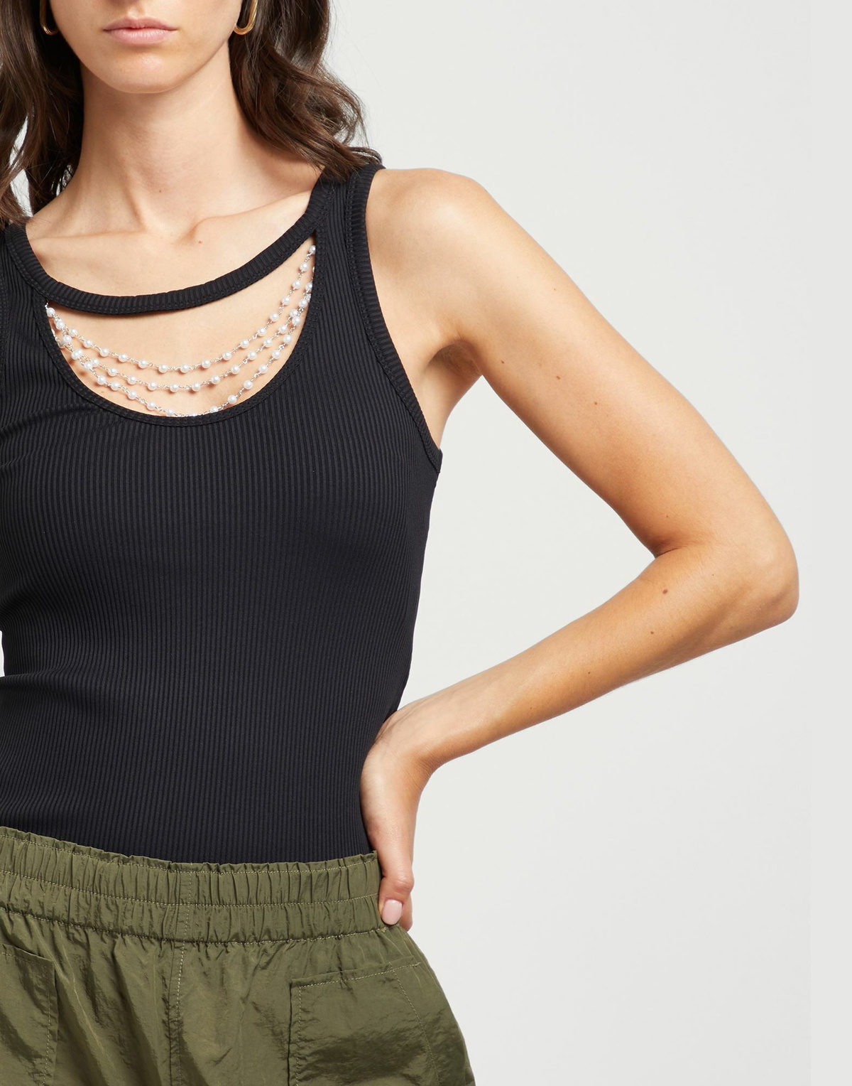 Stella Mccartney Womens Tank top in Black
