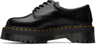 Dr. Martens Black 8053 Quad Smooth Leather Platform Derbys