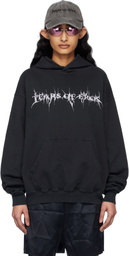 Liza Keane Black 'Tears of Eros' Hoodie