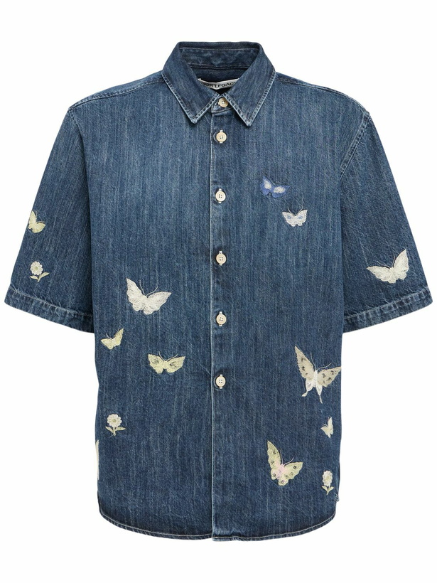 Photo: OUR LEGACY Beyond Printed Denim Shirt