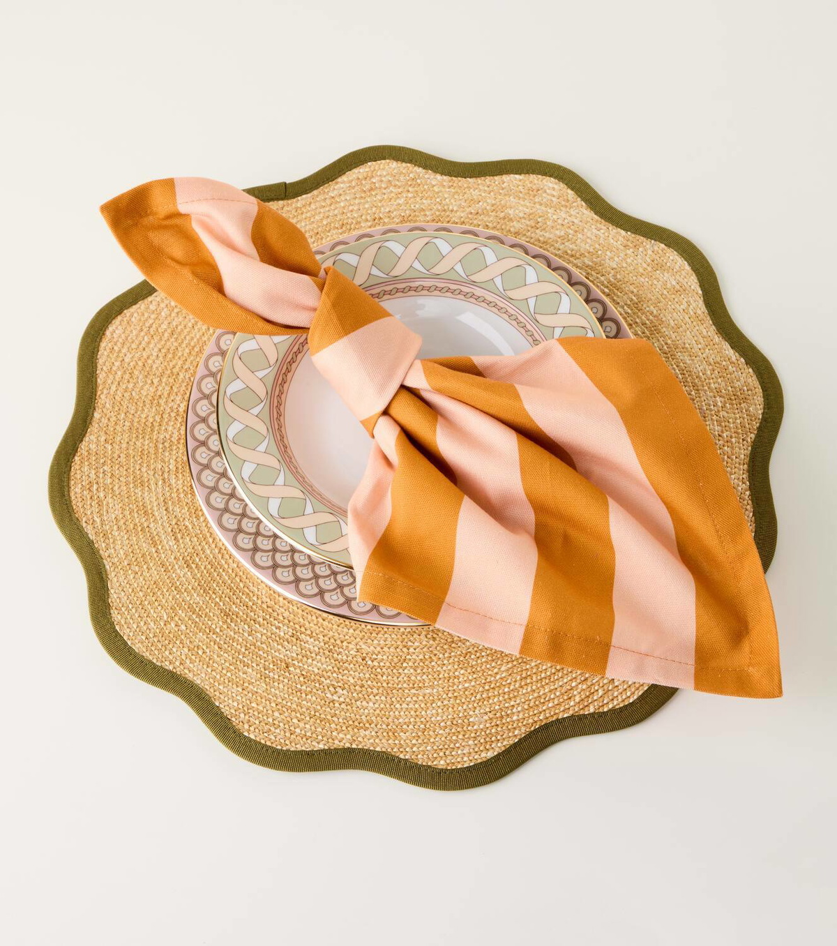 La DoubleJ Set of 2 straw placemats