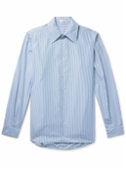 The Row - Kroner Striped Cotton-Poplin Shirt - Blue
