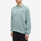 thisisneverthat Men's Waffle Polo Shirt in Light Teal