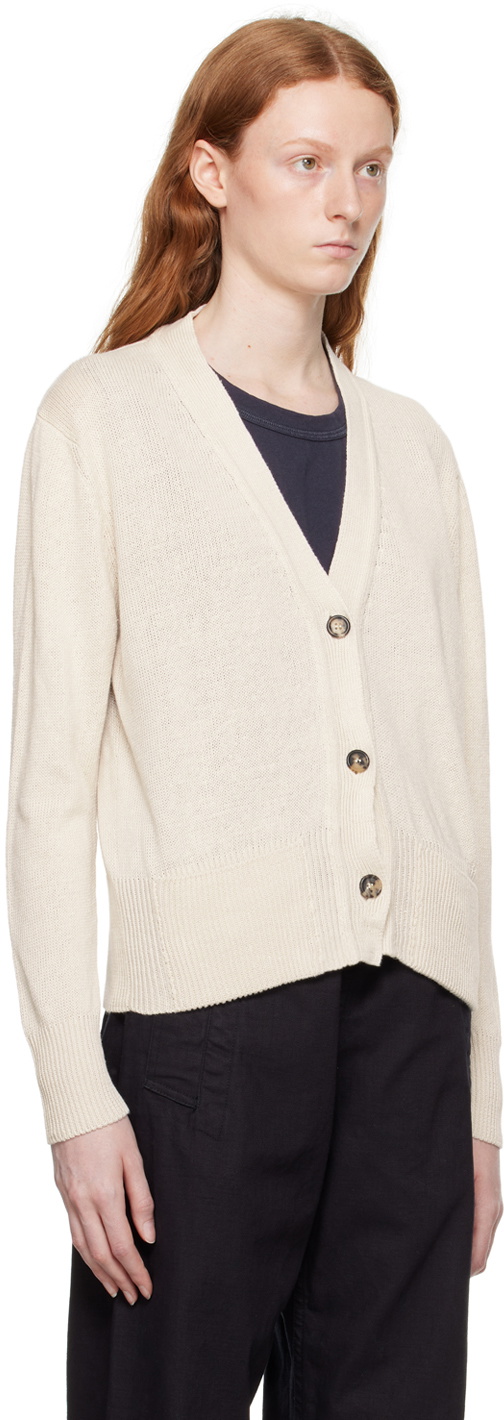 Margaret Howell Off-White Oversized Cardigan