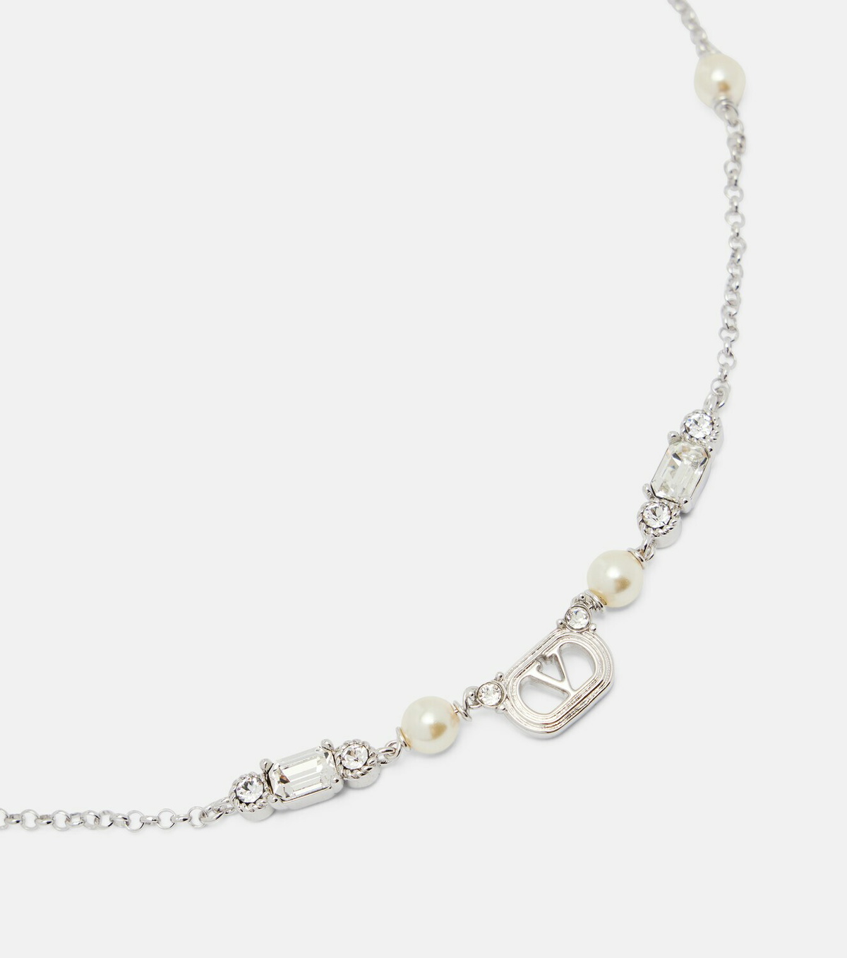 Valentino Ovalette Swarovski®-embellished necklace