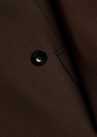 Esse Studios Onus Double-breasted Woven Blazer Bronze