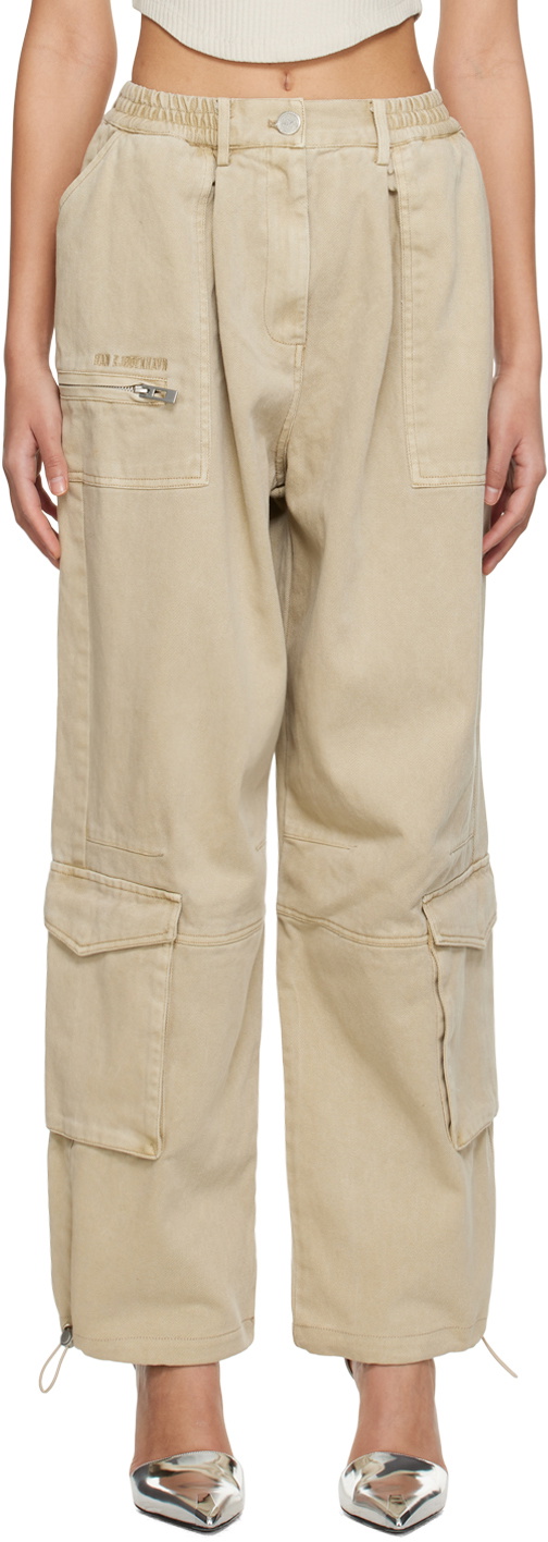 Han Kjobenhavn Tan Boxy Cargo Trousers