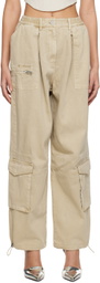Han Kjobenhavn Tan Boxy Cargo Trousers