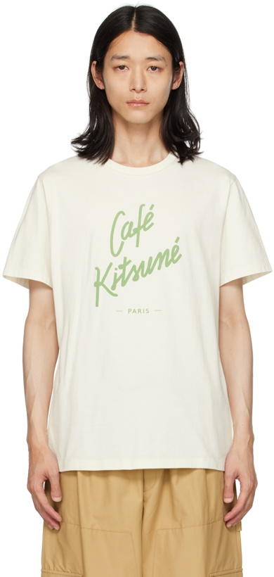 Photo: Maison Kitsuné White 'Café Kitsuné' T-Shirt