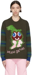 Marc Jacobs Heaven Green Acrylic Sweater