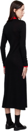 AURALEE Black Wool Amunzen Maxi Dress