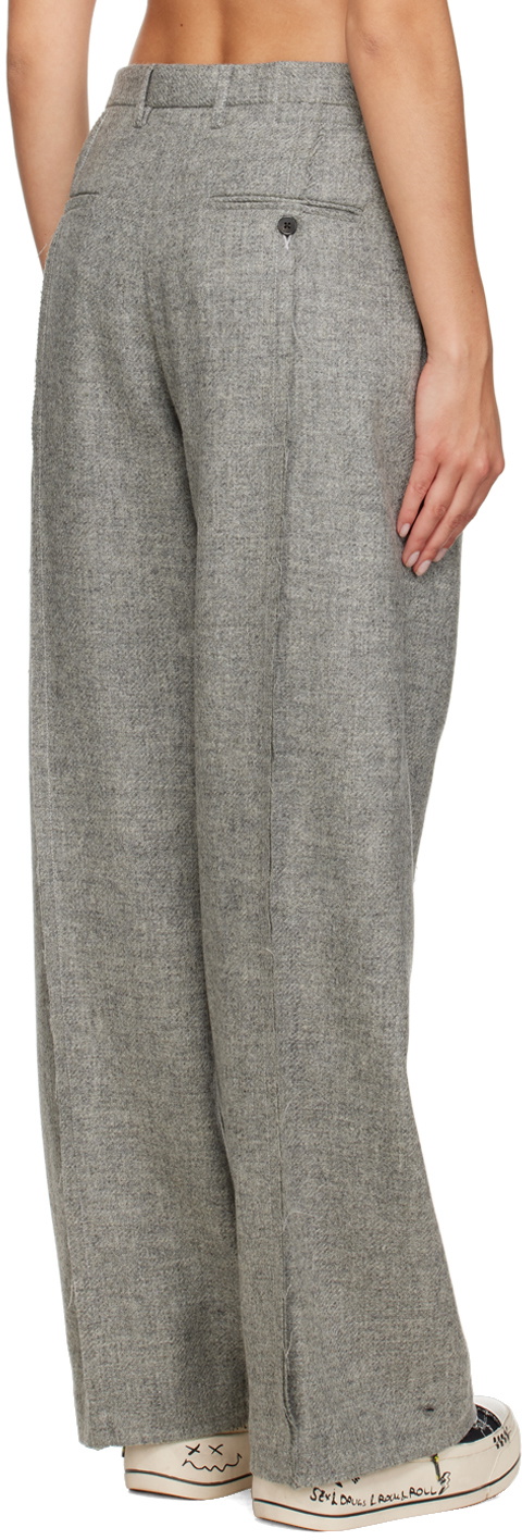 R13 Gray Inverted Trousers R13
