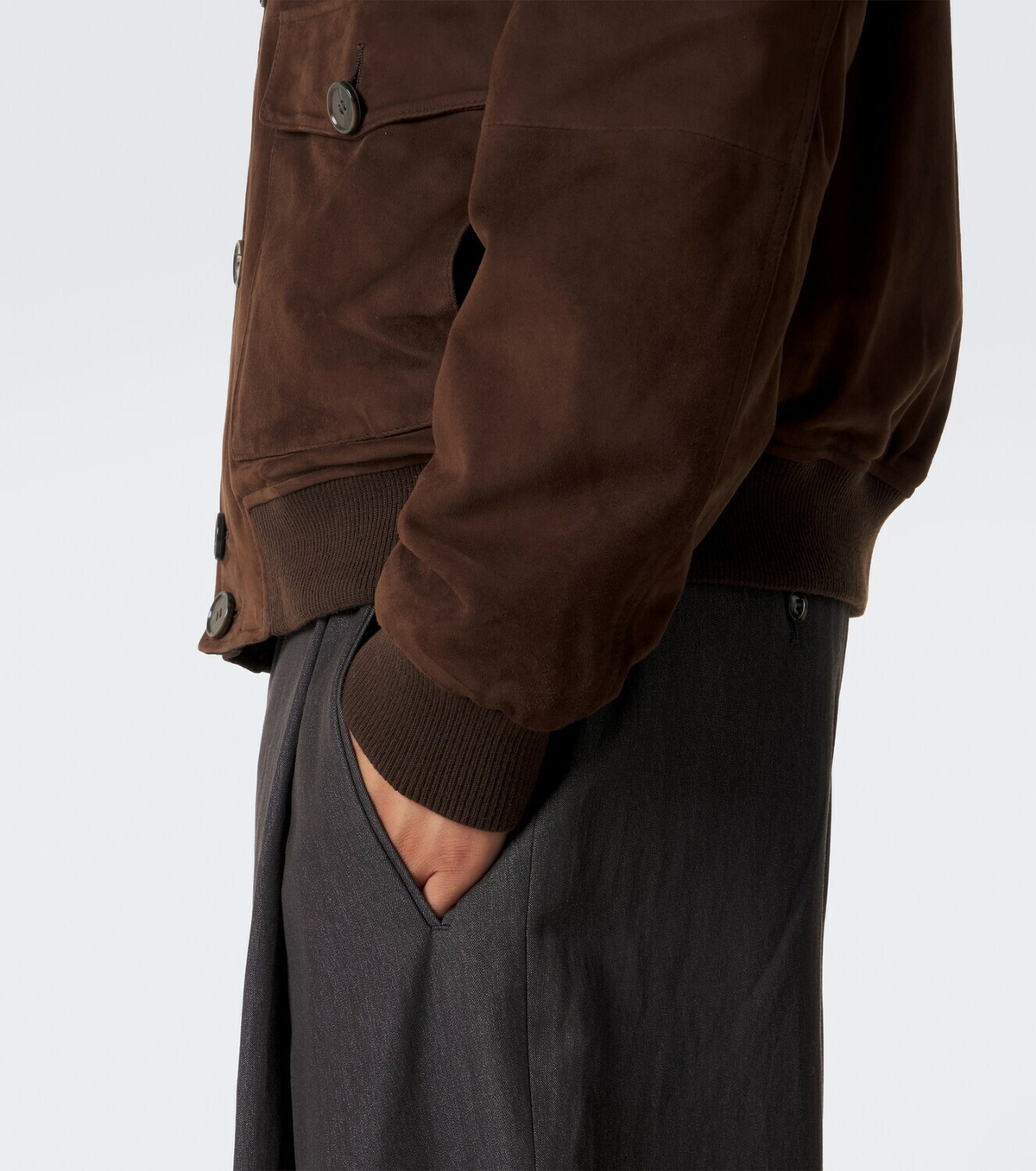 Arma Tomme reversible suede blouson jacket