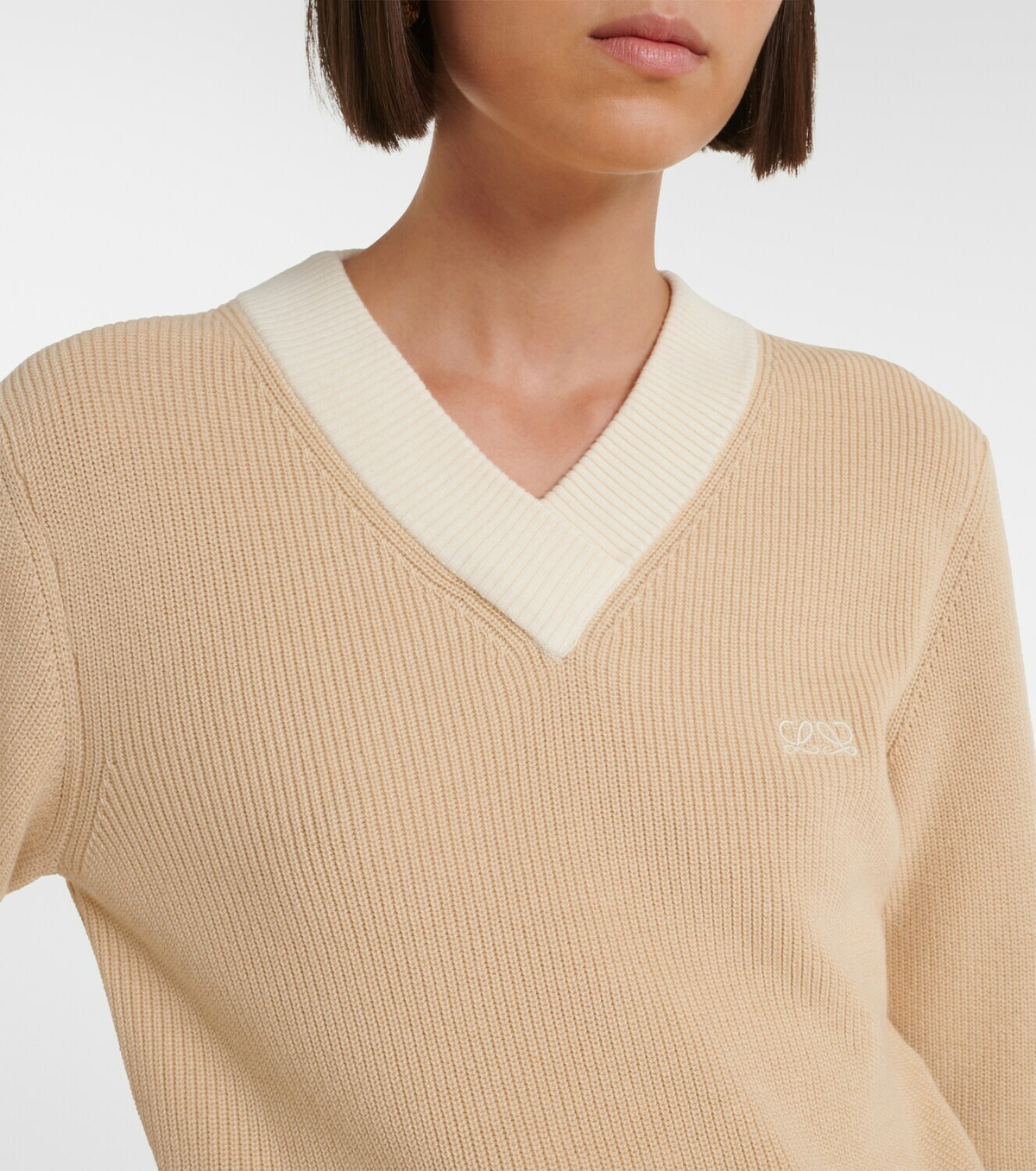 Loewe Double L cotton and wool sweater