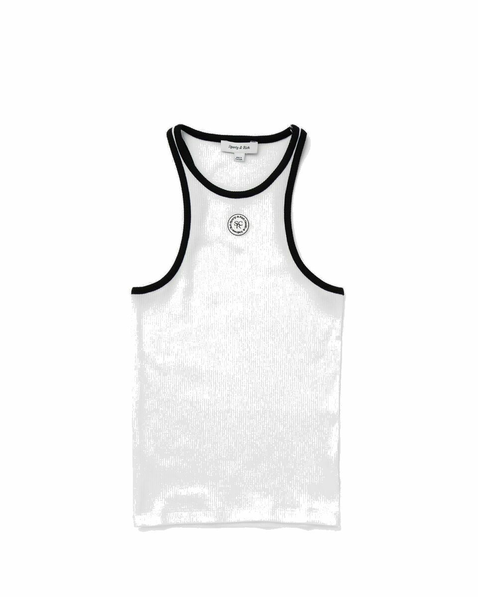 Photo: Sporty & Rich Srhwc Ribbed Tank White - Womens - Tops & Tanks