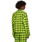 Sankuanz Green Plaid Shirt