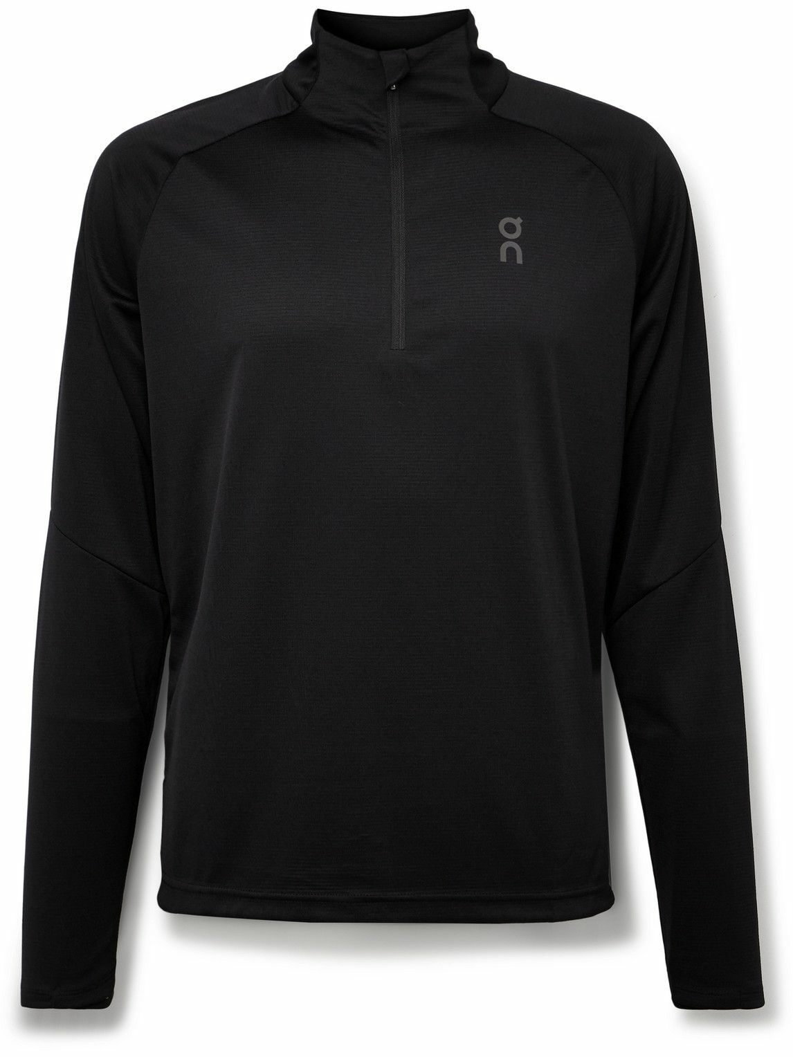 ON - Climate Stretch Recycled-Jersey Half-Zip Top - Black