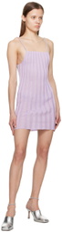 A. ROEGE HOVE SSENSE Exclusive Purple Katrine Minidress