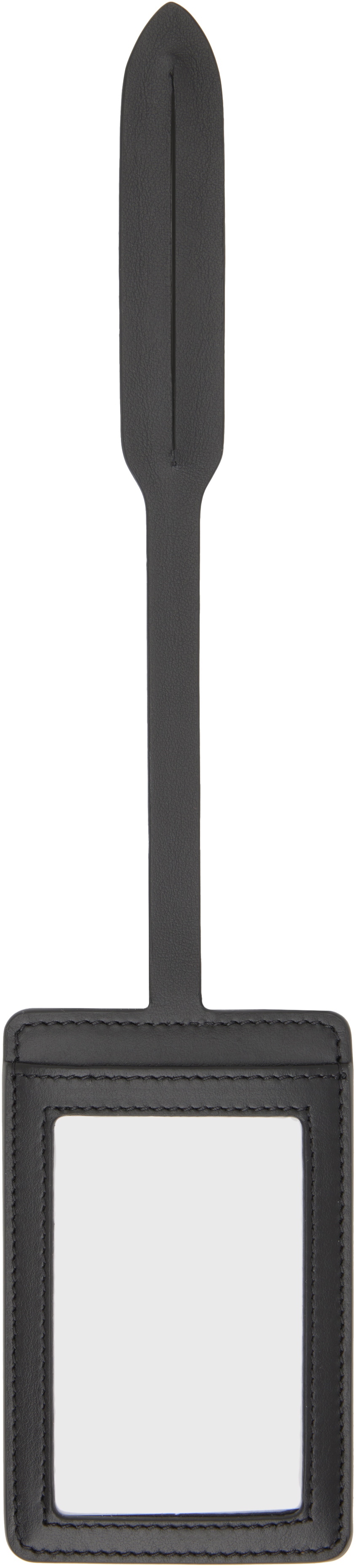 Maison Margiela Black Four Stitches Luggage Tag
