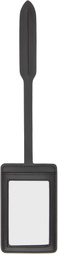 Maison Margiela Black Four Stitches Luggage Tag