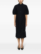 ERDEM Blue Broderie Anglaise Shirt Dress