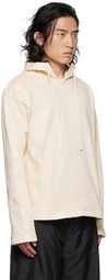 Jil Sander Beige Boxy Hoodie