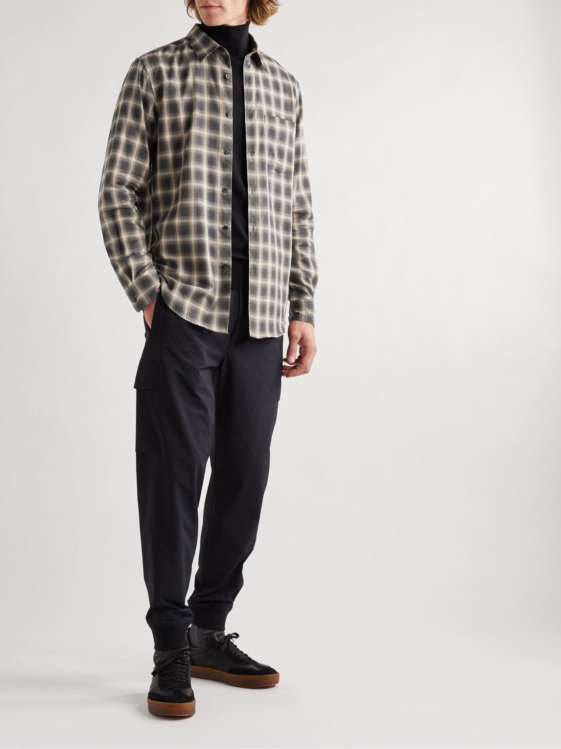 Theory - Noll Checked Cotton-Flannel Shirt - Multi Theory
