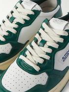 Autry - Medalist Two-Tone Leather Sneakers - Green