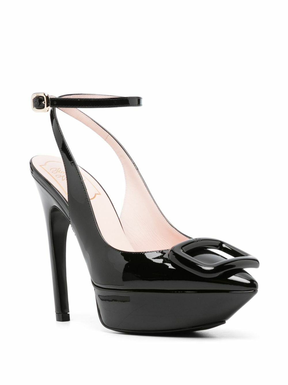 Roger Vivier Patent leather Buckle Heel pumps shoes black 35.5 main image 0