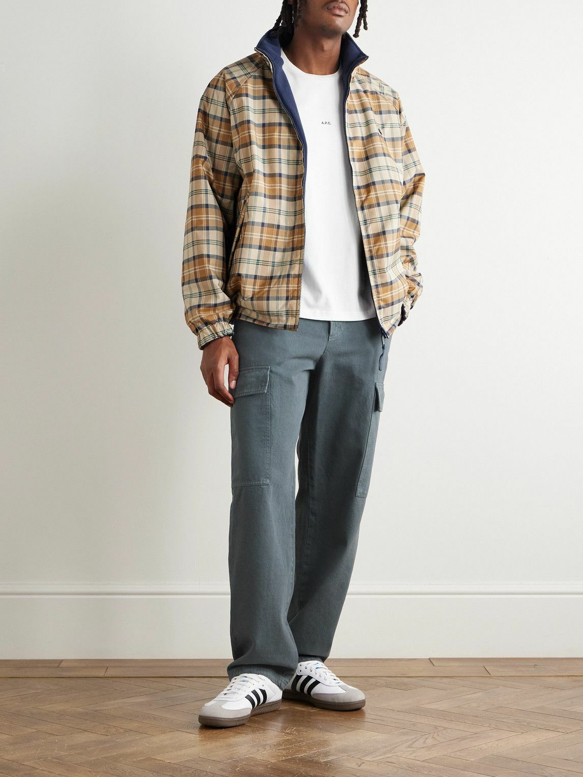 A.P.C. - Duncan Straight-Leg Organic Cotton-Twill Trousers - Gray
