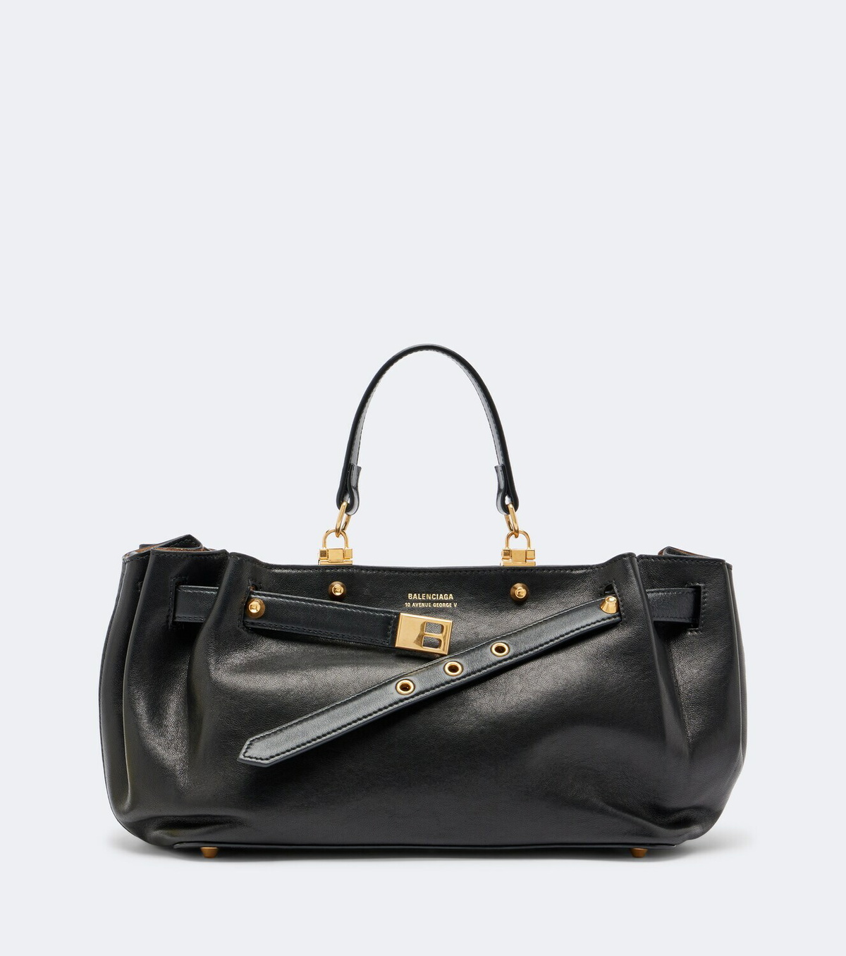 Balenciaga Fan Small leather top-handle bag