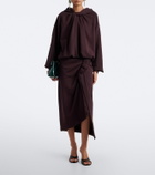 Dries Van Noten Hooded cotton jersey sweatshirt