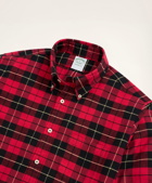 Brooks Brothers Men's Milano Slim-Fit Portuguese Flannel Shirt | Red/Black
