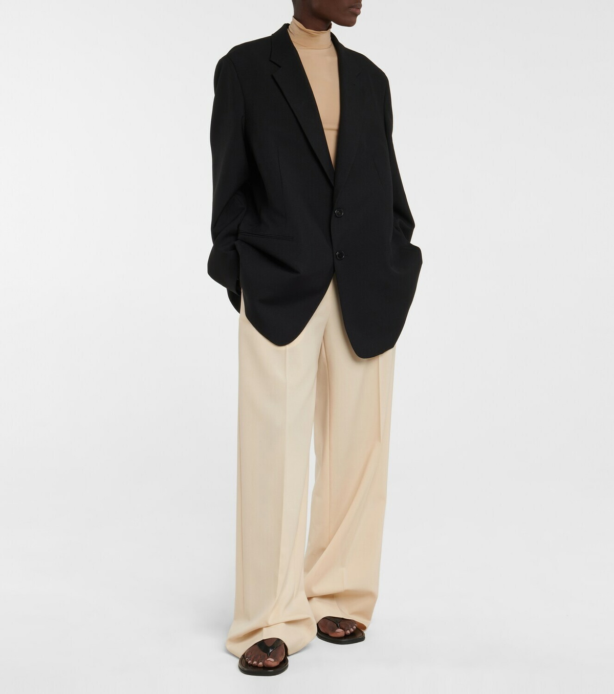 The Row Gordon high rise virgin wool pants The Row