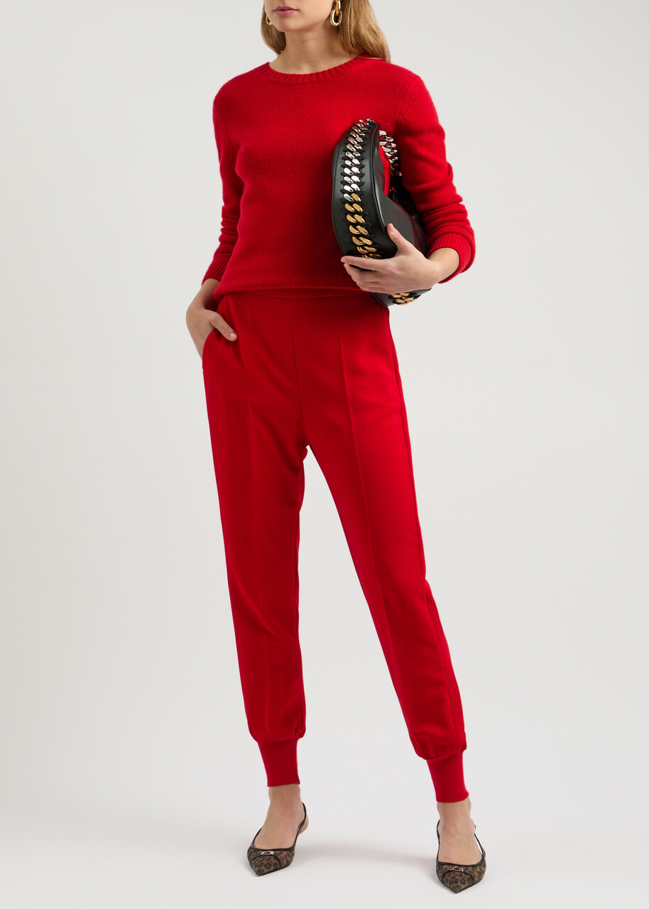 Stella Mccartney Tapered Sweatpants Red