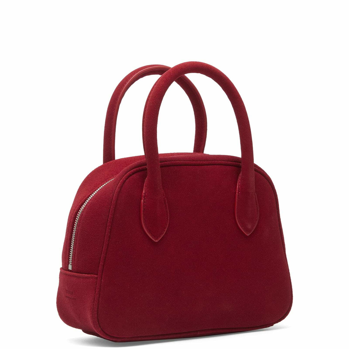 DUNST Women's Suede Boston Bag in Red 
