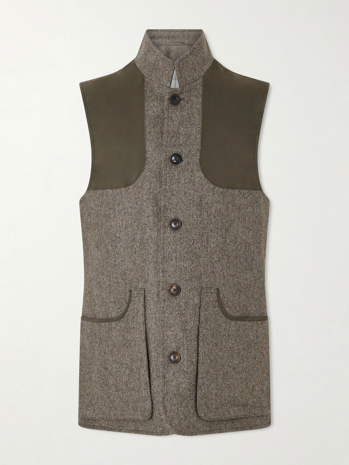 Purdey - Wool-Tweed Gilet - Green