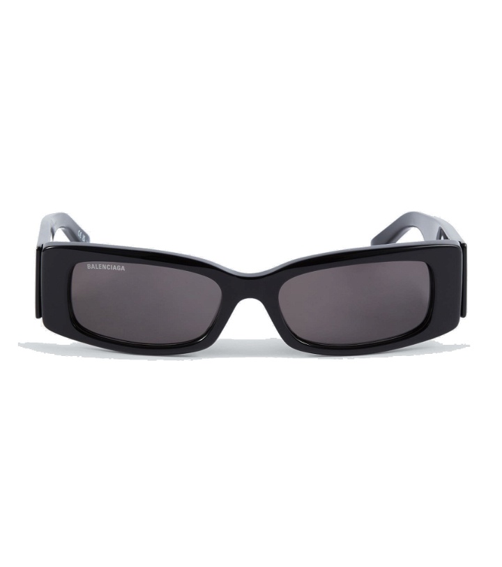 Photo: Balenciaga - Rectangular acetate sunglasses
