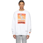 Heron Preston White Kenny Scharf Edition Heron Crewneck