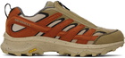 Merrell 1TRL Green & Orange Moab Speed Zip GTX Sneakers