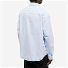 AMI Paris Men's Button Down Logo Oxford Shirt in Sky Blue